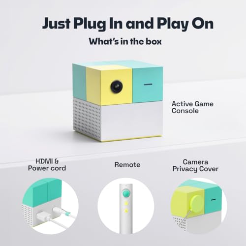 Nex Playground Game System, Indoor Family Game Night, Fun Games & Physical Play, Unique AI-Powered Motion Tracking Video Game Console, Transforms Living Room into a Family or Party Games Space